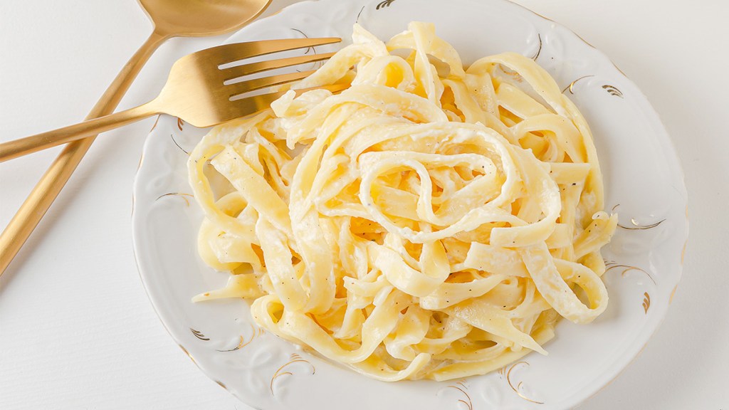 Alfredo folder made with whipped cottage cheese