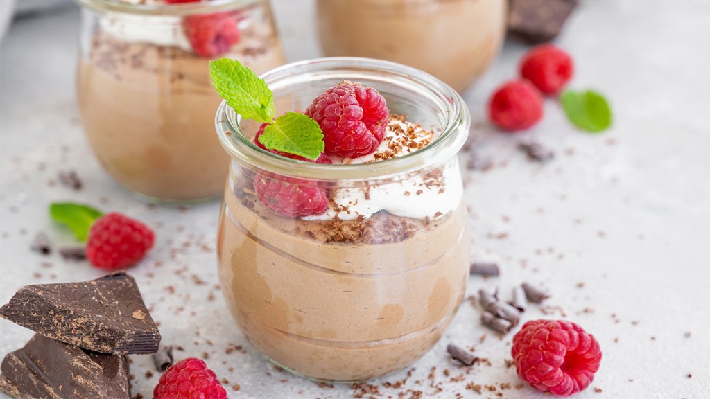 Cottage cheese chocolate mousse whip