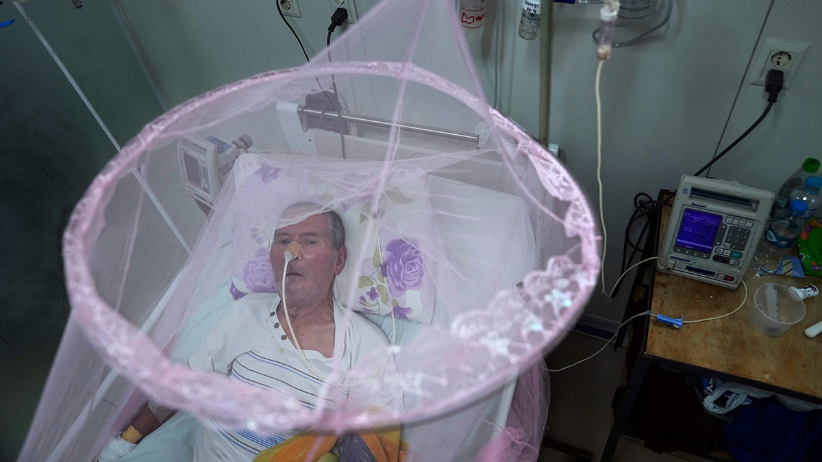 An infected patient with Chikungunya